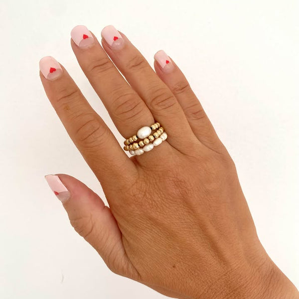 Load image into Gallery viewer, Full Pearl Ring