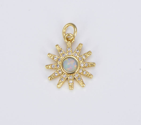 Load image into Gallery viewer, Opal Sun Charm