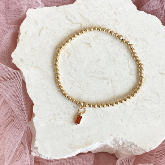 Birthstone Charm Bracelet